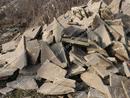 Пластушка песчаник с карьера 3,0 см (+-5мм) Цвет: серо-зеленый
