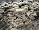 Пластушка песчаник с карьера 4,0 см (+-5мм) Цвет: серо-зеленый